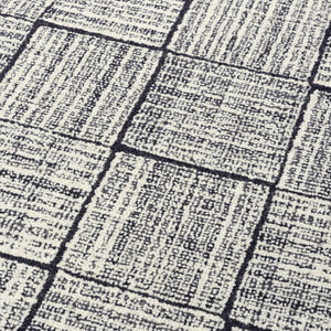 Alora Decor Wondrous Hand-Tufted Wool Rug In Deep Black & Charcoal — Ultra-Dense Plush, Durable Elegance 7'9" x 9'9" 11111110100167999