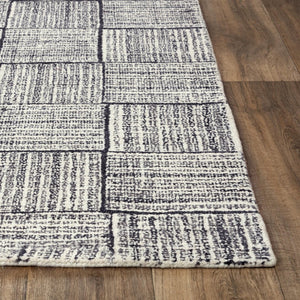 Alora Decor Wondrous Hand-Tufted Wool Rug In Deep Black & Charcoal — Ultra-Dense Plush, Durable Elegance 7'9" x 9'9" 11111110100167999