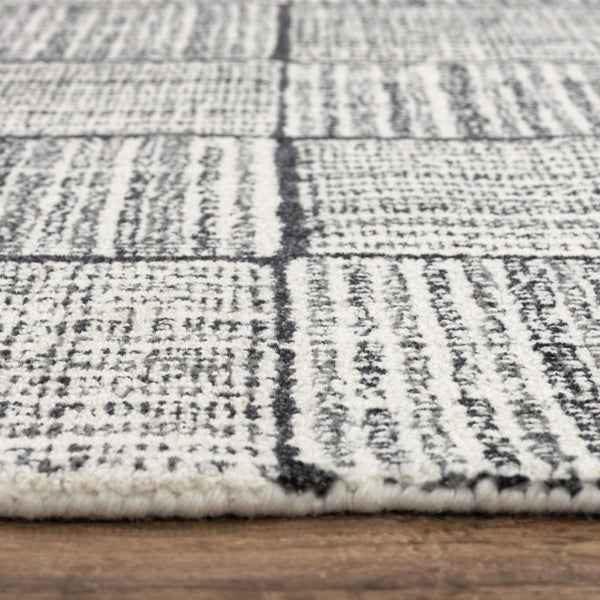 Alora Decor Wondrous Hand-Tufted Wool Rug In Deep Black & Charcoal — Ultra-Dense Plush, Durable Elegance 7'9" x 9'9" 11111110100167999