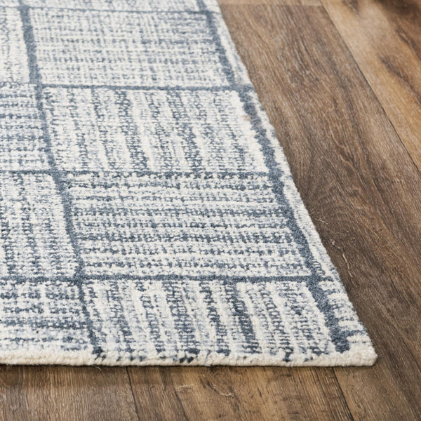 Alora Decor Wondrous Hand-Tufted Wool Rug In Layered Blue Tones — Plush Dense Pile, Durable Edges, Refined Look 5' x 7'6" 11111110400090576