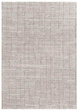 Alora Decor Wondrous Hand-Tufted Wool Rug In Brown Ivory Basketweave — Plush, Durable Contemporary Accent Piece 5' x 7'6" 11111111200120576