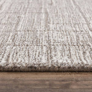 Alora Decor Wondrous Hand-Tufted Wool Rug In Brown Ivory Basketweave — Plush, Durable Contemporary Accent Piece 5' x 7'6" 11111111200120576