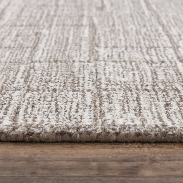 Alora Decor Wondrous Hand-Tufted Wool Rug In Brown Ivory Basketweave — Plush, Durable Contemporary Accent Piece 5' x 7'6" 11111111200120576