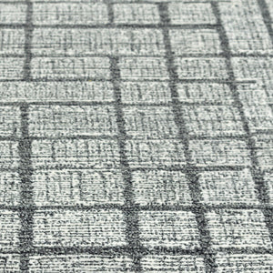 Alora Decor Wondrous Hand-Tufted 100% Wool Rug With Charcoal Grid And Plush Dense Pile For Modern Spaces 8'6" x 11'6" 11111111300168611