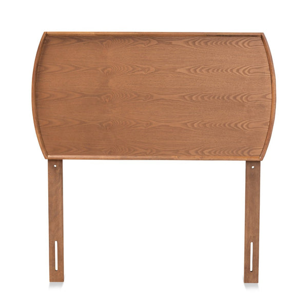 Baxton Studio Baxton Studio Laurien Mid-Century Modern Ash Walnut Wood Headboard with Adjustable Height Options Twin MG9754-Ash Walnut-HB-Twin