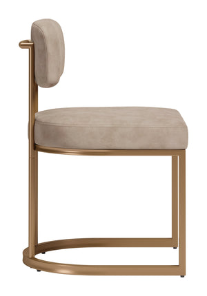 Velar Faux Leather Dining Chair Set Modern Padded Contoured Seat with Steel Base Legs