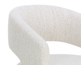 Lloret Wheeled Dining Armchair - Merino Pearl 111121 Sunpan