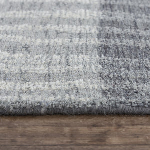 Alora Decor Wondrous Hand-Tufted 100% Wool Rug With Subtle Gray-Ivory Wave Stripes For Modern Cozy Spaces 8'6" x 11'6" 11111112800168611