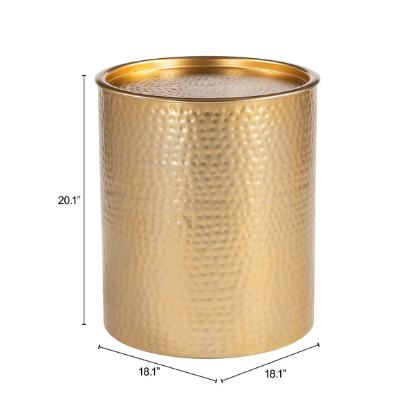 Zuo Modern Coldveil Hammered Iron Lift Top End Table with Hidden Storage for Modern Living Rooms 111141