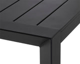Merano Dining Table - Black - 70" 111151 Sunpan
