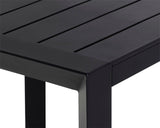 Merano Dining Table - Black - 37" 111152 Sunpan