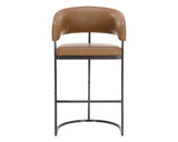 Marris Barstool - Gunmetal - Milliken Cognac 111155 Sunpan