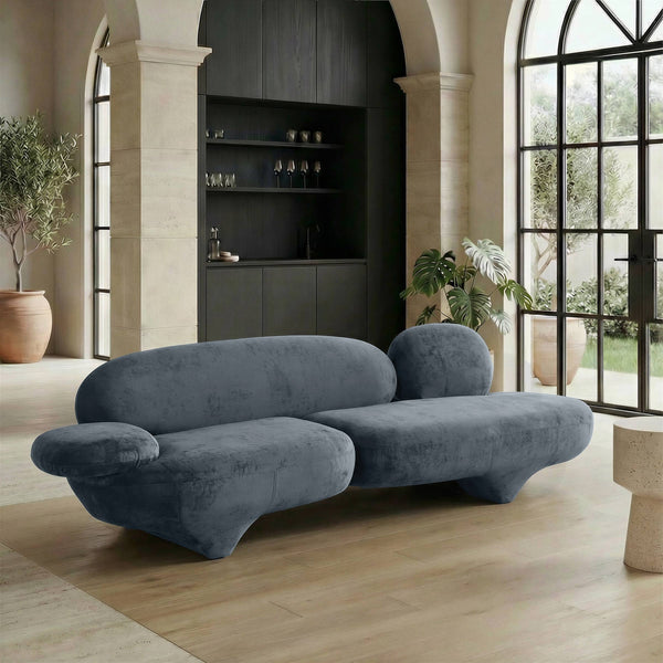 Oblak Velvet Upholstered 3 Seat Sofa Modern Living Room Mdf Frame Lounge Piece