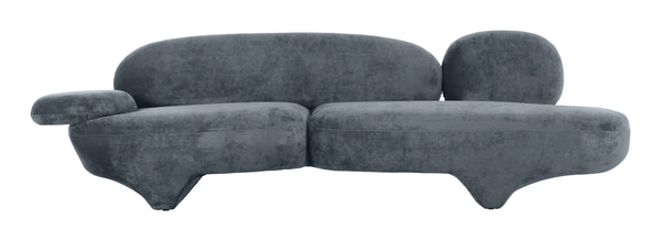 Oblak Velvet Upholstered 3 Seat Sofa Modern Living Room Mdf Frame Lounge Piece