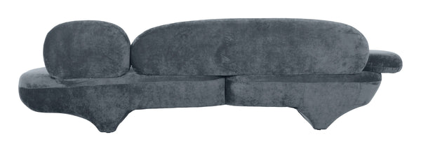 Oblak Velvet Upholstered 3 Seat Sofa Modern Living Room Mdf Frame Lounge Piece