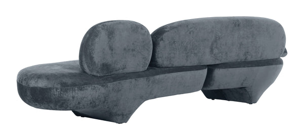 Oblak Velvet Upholstered 3 Seat Sofa Modern Living Room Mdf Frame Lounge Piece