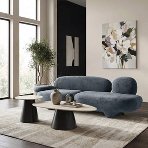 Oblak Velvet Upholstered 3 Seat Sofa Modern Living Room Mdf Frame Lounge Piece