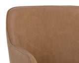 Malachi Dining Armchair - Milliken Cognac 111202 Sunpan