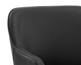 Malachi Dining Armchair - Milliken Black 111203 Sunpan