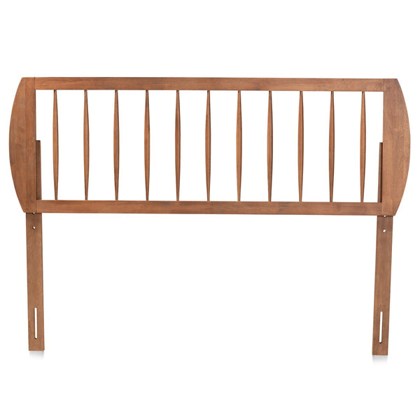 Baxton Studio Baxton Studio Norman Modern Headboard - Adjustable Ash Walnut Wood with Sleek Spindle Design - Full Size MG9737-Ash Walnut-HB-Full