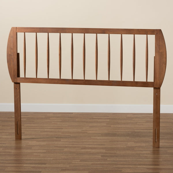 Baxton Studio Baxton Studio Norman Modern Headboard - Adjustable Ash Walnut Wood with Sleek Spindle Design - Full Size MG9737-Ash Walnut-HB-Full