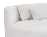 Laken Sofa Chaise - Laf - Copenhagen White 111215 Sunpan