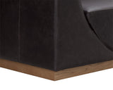 Anakin Sofa - Light Oak - Tuscany Greystone Leather 111216 Sunpan