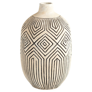Light Labyrinth Vase White 11122 Cyan Design