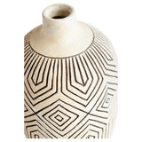 Light Labyrinth Vase White 11122 Cyan Design