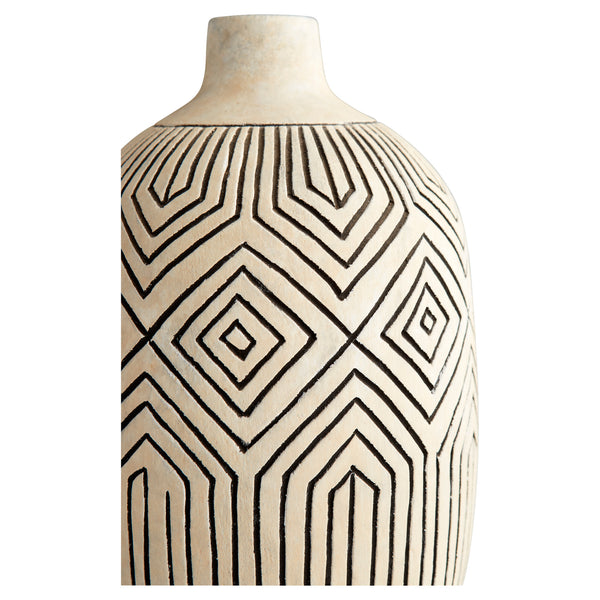Light Labyrinth Vase White 11122 Cyan Design