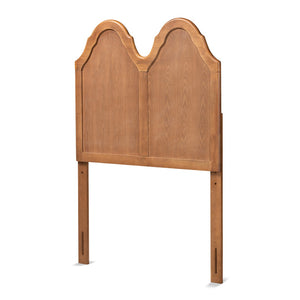 Baxton Studio Baxton Studio Tobin Vintage Arched Headboard in Warm Ash Walnut for Classic Bedroom Elegance Twin MG9738-Ash Walnut-HB-Twin