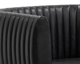 Tryor Lounge Chair - Vintage Black Night Leather 111261 Sunpan