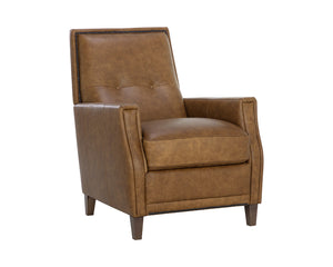 Florenzi Lounge Chair - Cognac Leather 111268 Sunpan