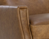 Florenzi Lounge Chair - Cognac Leather 111268 Sunpan