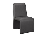 Cascata Dining Chair - Marseille Black Leather 111293 Sunpan