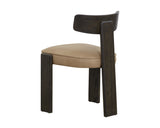 Horton Dining Chair - Dark Brown - Sahara Sand Leather 111316 Sunpan