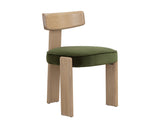 Horton Dining Chair - Rustic Oak - Forest Green 111317 Sunpan