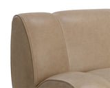 Blaise Swivel Lounge Chair - Sahara Sand Leather 111320 Sunpan