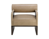 Coburn Lounge Chair - Dark Brown - Sahara Sand Leather 111323 Sunpan