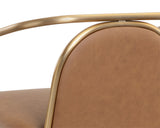 Cicero Lounge Chair - Milliken Cognac 111329 Sunpan