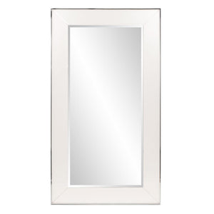 Howard Elliott Devon Mirror - Stunning Rectangular Design With Beveled Glass And Stainless Steel Trim For Any Room White Stainless Steel ,Glass 11135-howard-elliott