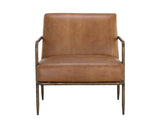 Lathan Lounge Chair - Tan Leather 111358 Sunpan