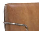 Lathan Lounge Chair - Tan Leather 111358 Sunpan