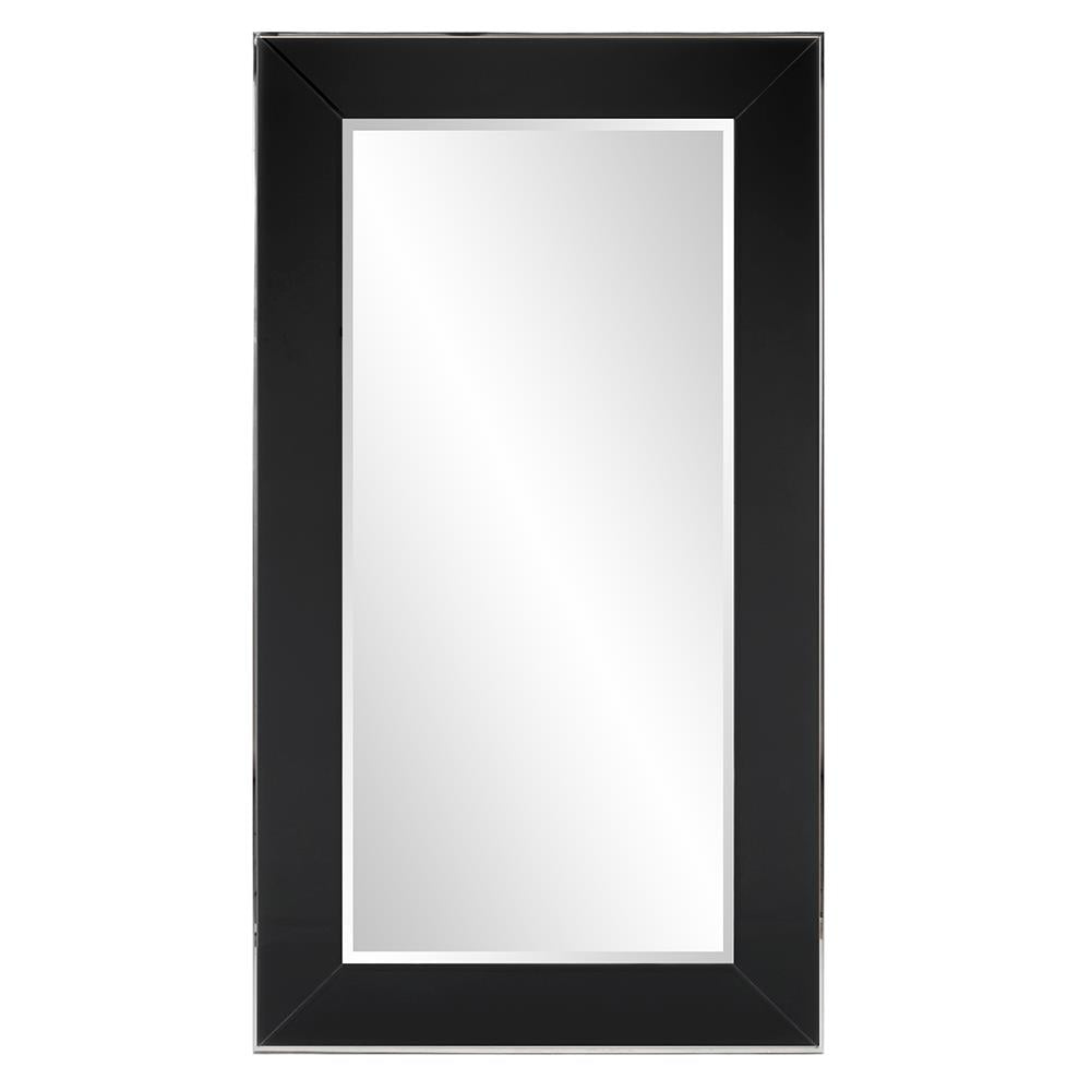 Howard Elliott Devon Mirror - Stunning Rectangular Design With Beveled Glass And Stainless Steel Trim For Any Room Black Stainless Steel ,Glass 11136-howard-elliott