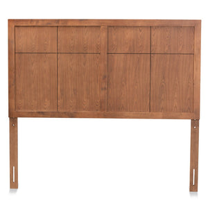 Baxton Studio Baxton Studio Monroe Modern Rustic Wood Headboard in Ash Walnut Finish for Stylish Bedroom Decor Queen MG9746-Ash Walnut-HB-Queen