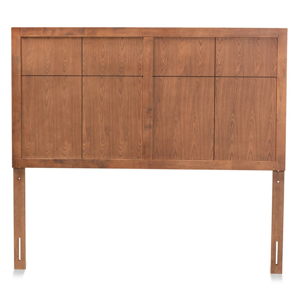 Baxton Studio Baxton Studio Monroe Modern Rustic Wood Headboard in Ash Walnut Finish for Stylish Bedroom Decor Queen MG9746-Ash Walnut-HB-Queen