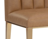 Wilbur Dining Chair - Milliken Cognac 111429 Sunpan