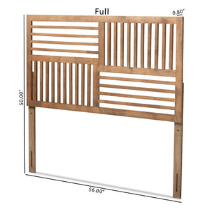 Baxton Studio Baxton Studio Adler King Size Headboard - Modern Ash Walnut Design with Adjustable Height & Support MG9747-Ash Walnut-HB-King