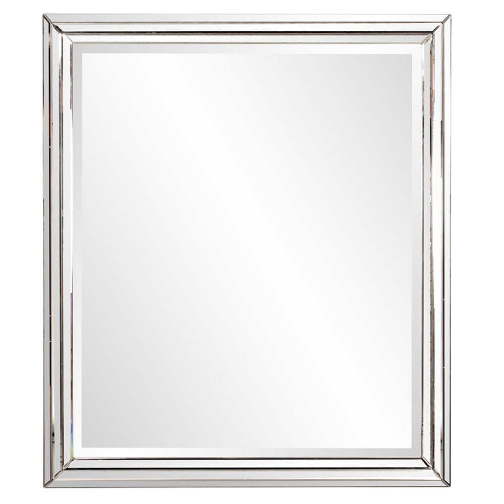Howard Elliott Omni Floor Mirror - Elegant Multi-faceted Design To Brighten Any Room With Stunning Reflections Silver Wood ,Glass 11089-howard-elliott