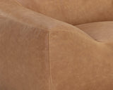 Paget Glider Lounge Chair - Camel Leather 111480 Sunpan